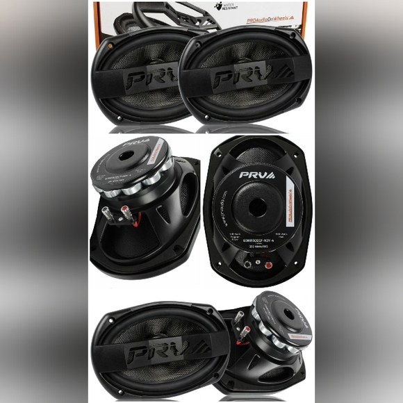 PRV Audio Set 6 x 9" Mid Range Loudspeakers Water Resistant Pair 69MR500 - Picture 2 of 11